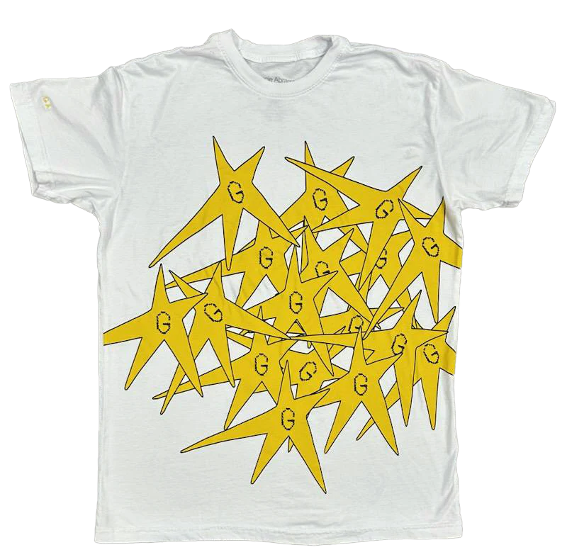 Gracie Abrams - G Yellow Star Splatter White Tee