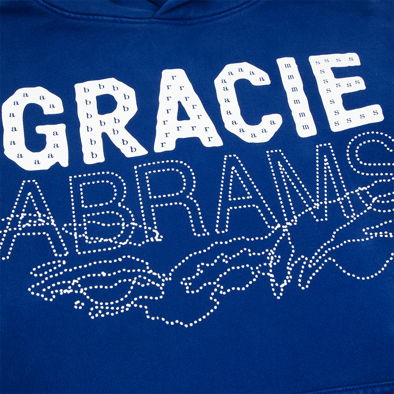 Gracie Abrams - Gracie Abrams Letter Repeat Navy Unisex Hoodie
