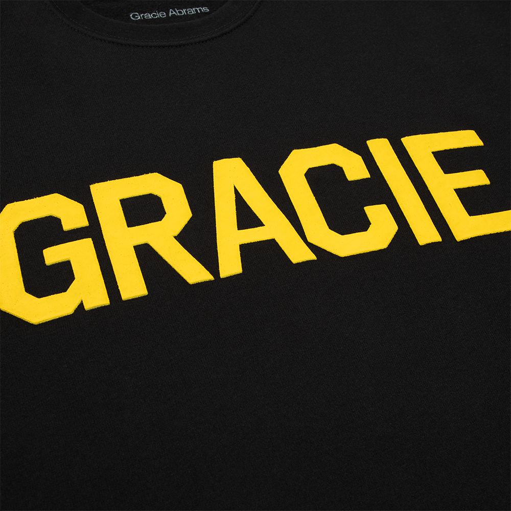 Gracie Abrams - Gracie Black Varsity Crewneck Sweatshirt