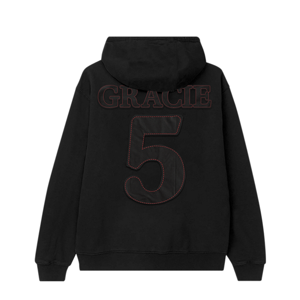 Gracie Abrams - Gracie 5-Year Upcycled Star Patch Black Hoodie