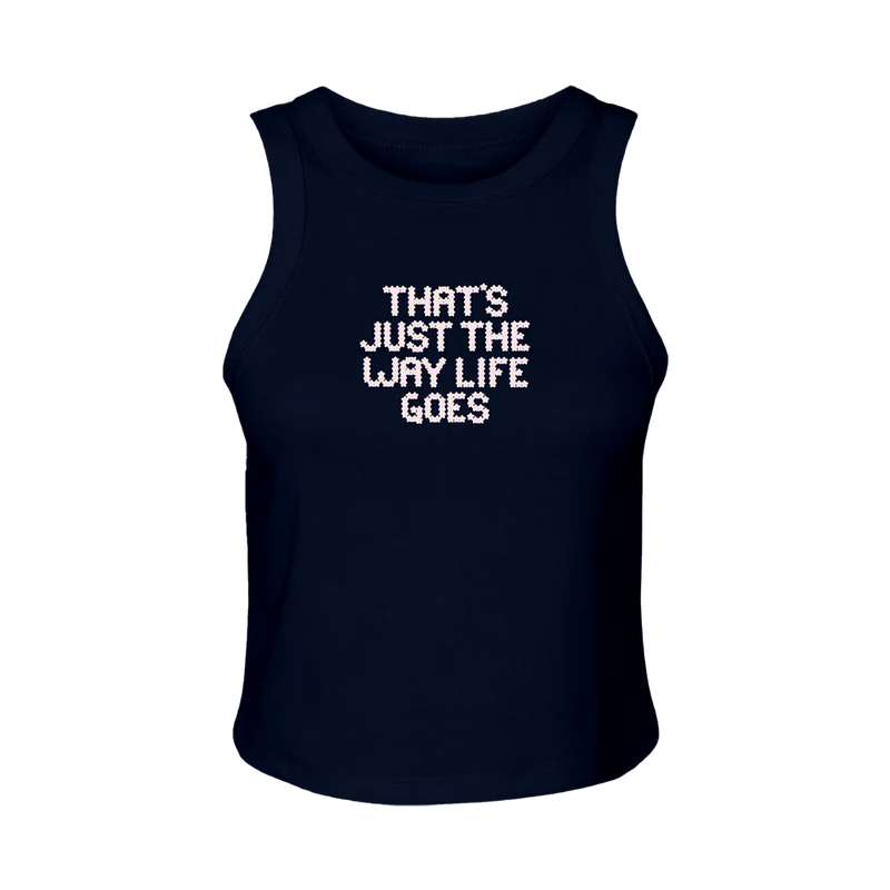 Gracie Abrams - Navy That's Just the Way Life Goes Ribbed Tank